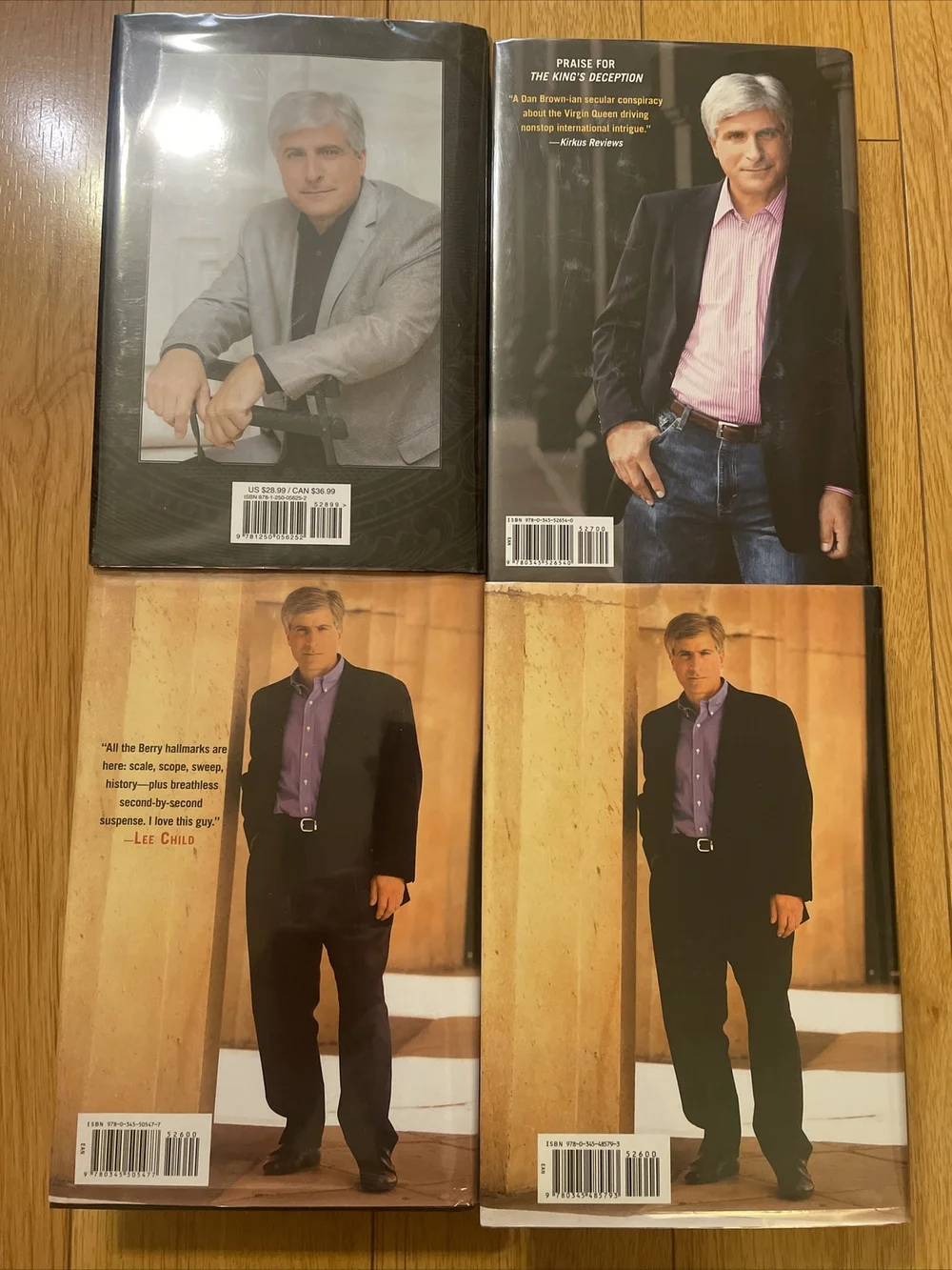 Steve Berry - Lot of 4 SIGNED First Edition Lost Order, Charlemagne Pursuit etc.